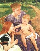Mary Cassatt The Family USA oil painting artist